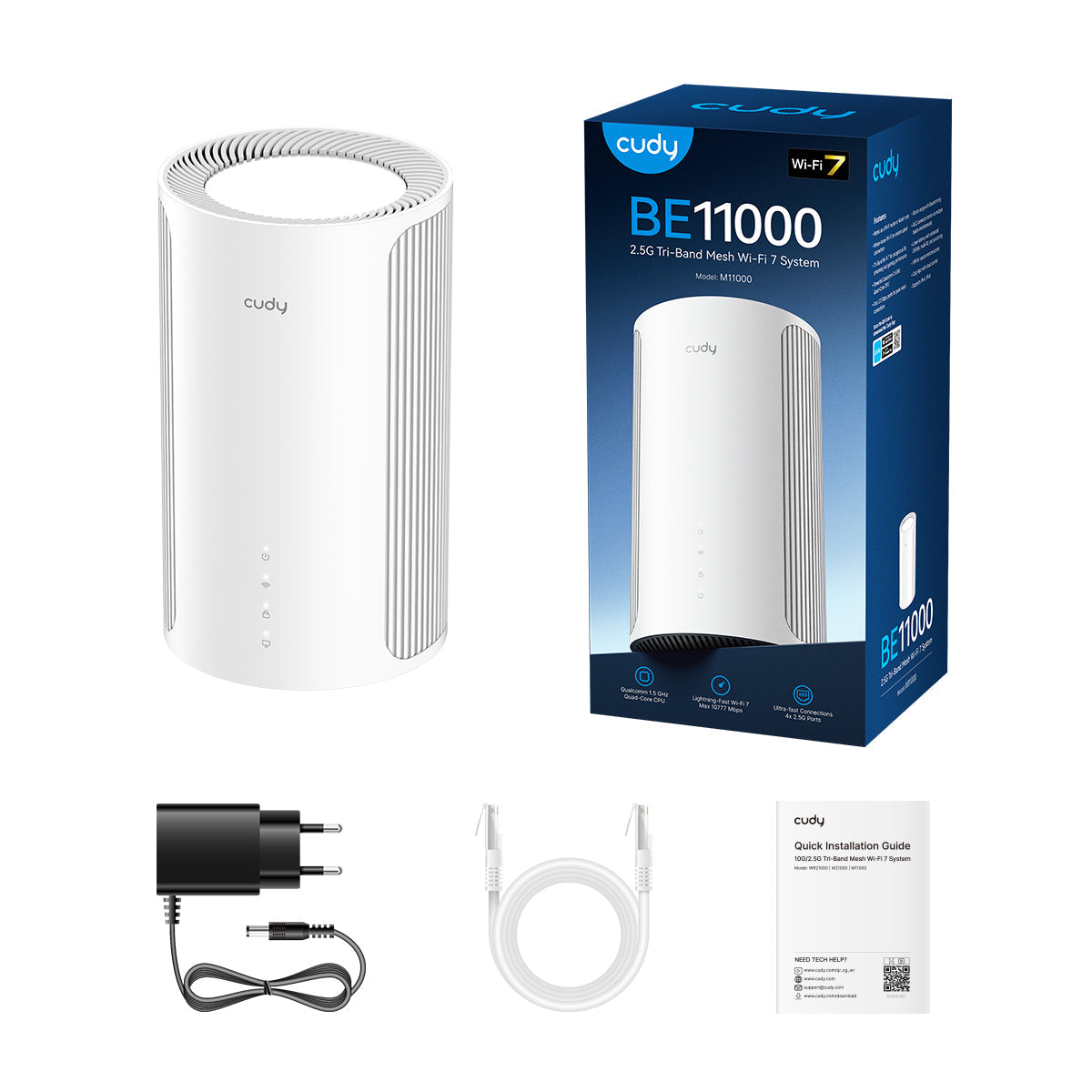BE11000 2.5G Tri-Band Mesh Wi-Fi 7 System