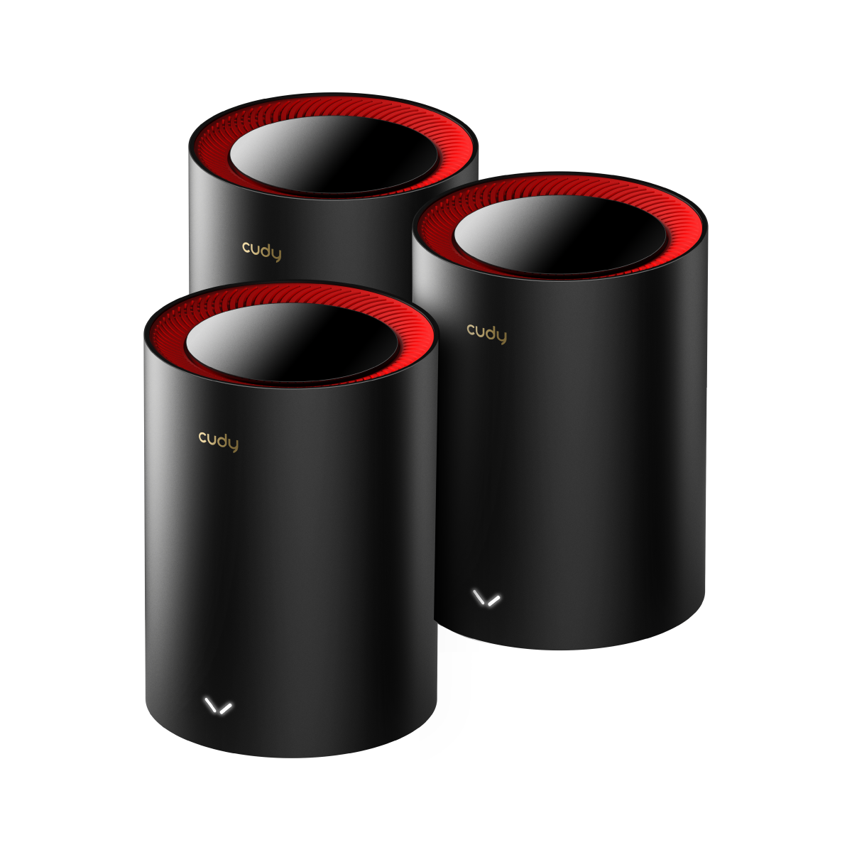 Cudy M3000: AX3000 2.5G Mesh Wi-Fi 6 Systeem (Zwart)
